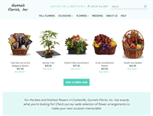 Tablet Screenshot of gunnelsfloristinc.com